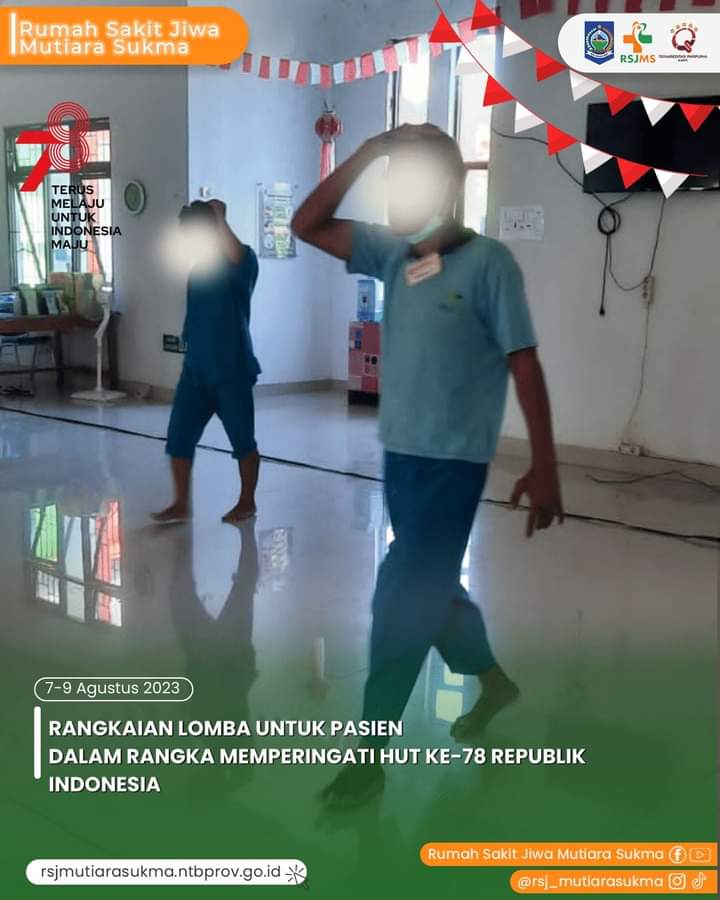 RANGKAIAN LOMBA UNTUK PASIEN DALAM RANGKA MEMPERINGATI HUT KE - 78 REPUBLIK INDONESIA